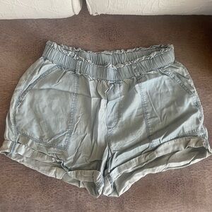 Aerie High Waist Light Gray Shorts
